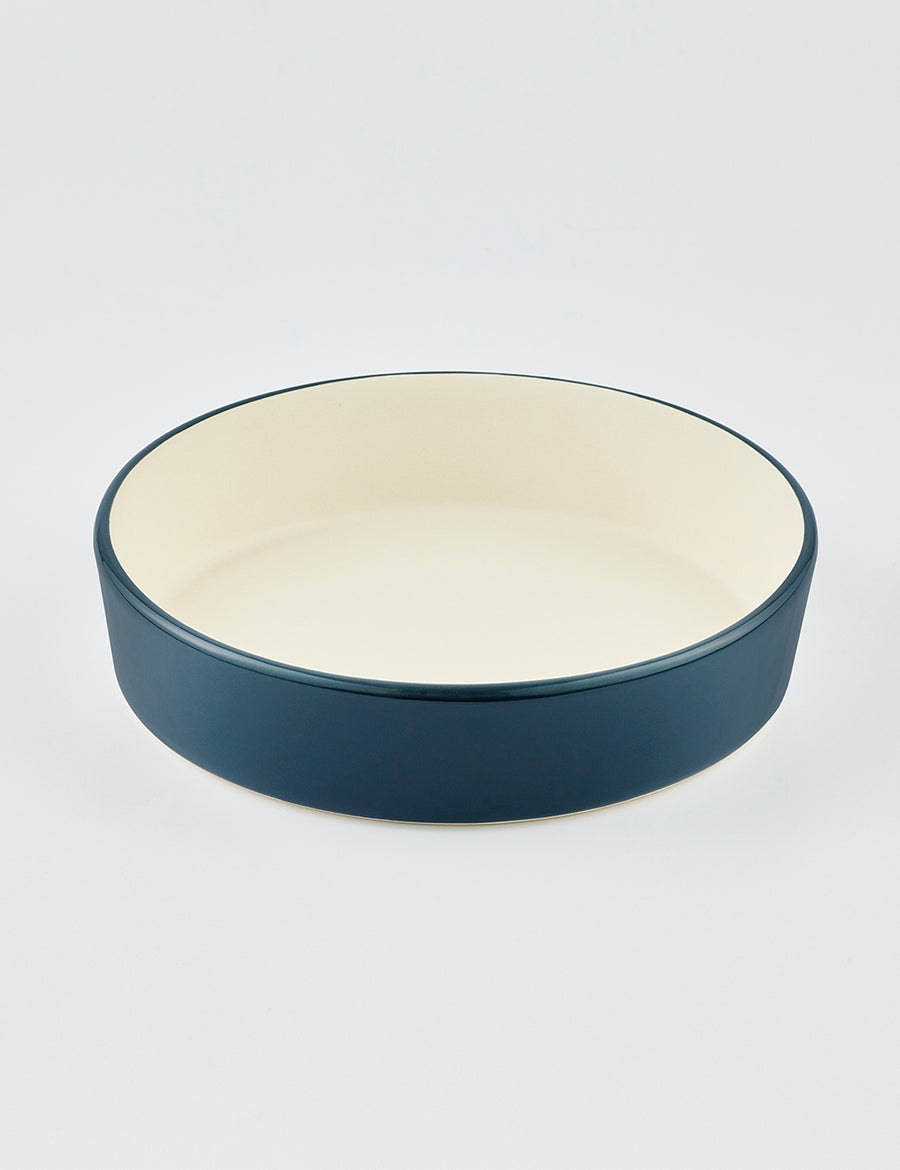 Plat rond en grès NIGHT GARDEN 36cm - Décor nature - Bruno Evrard Plat rond en grès NIGHT GARDEN 36cm - Décor nature - Bruno Evrard