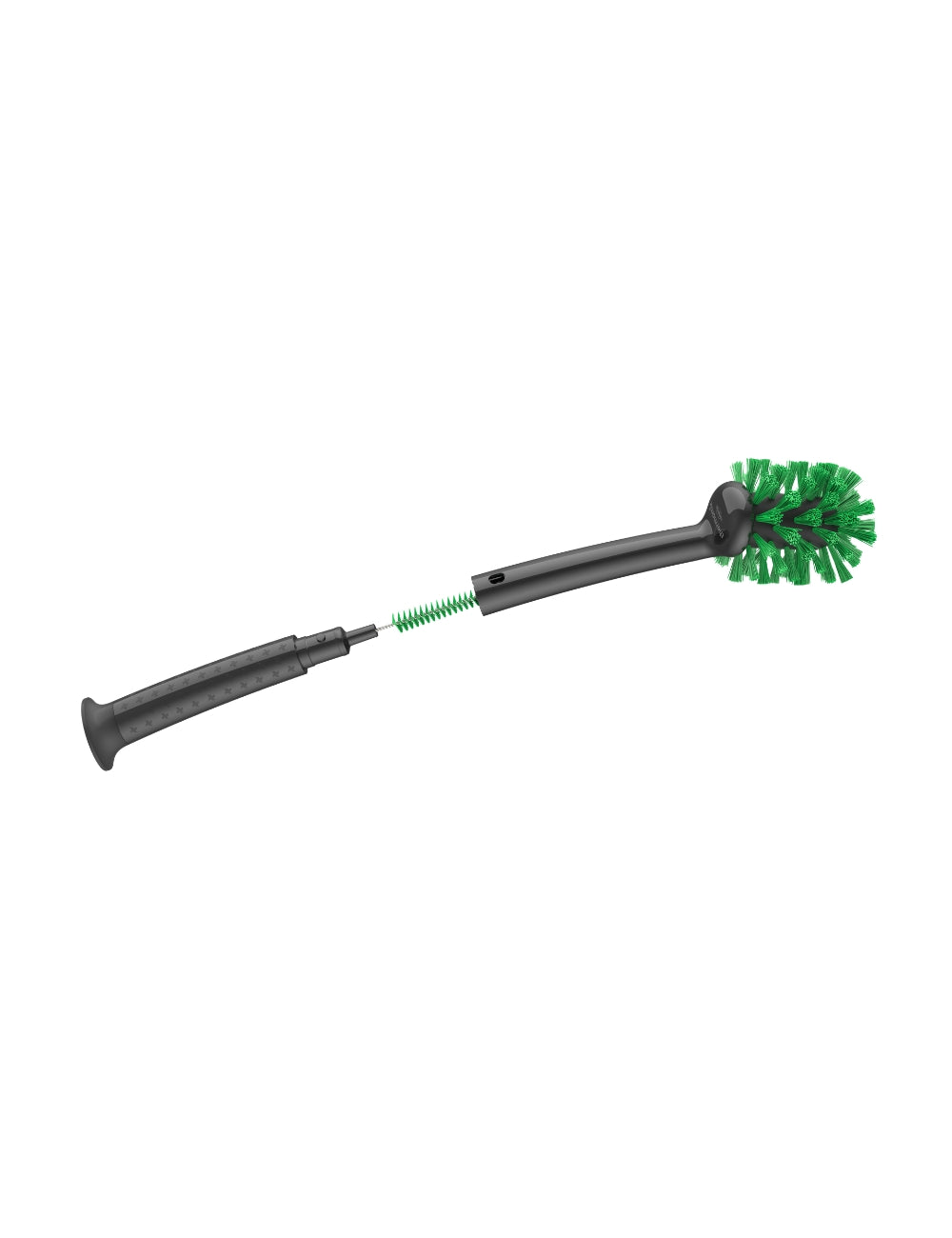 Thermomix® 2-in-1 Mixing Bowl Brush cleaning the inside of a Thermomix® mixing bowl with dual brush design for bowls and blades.