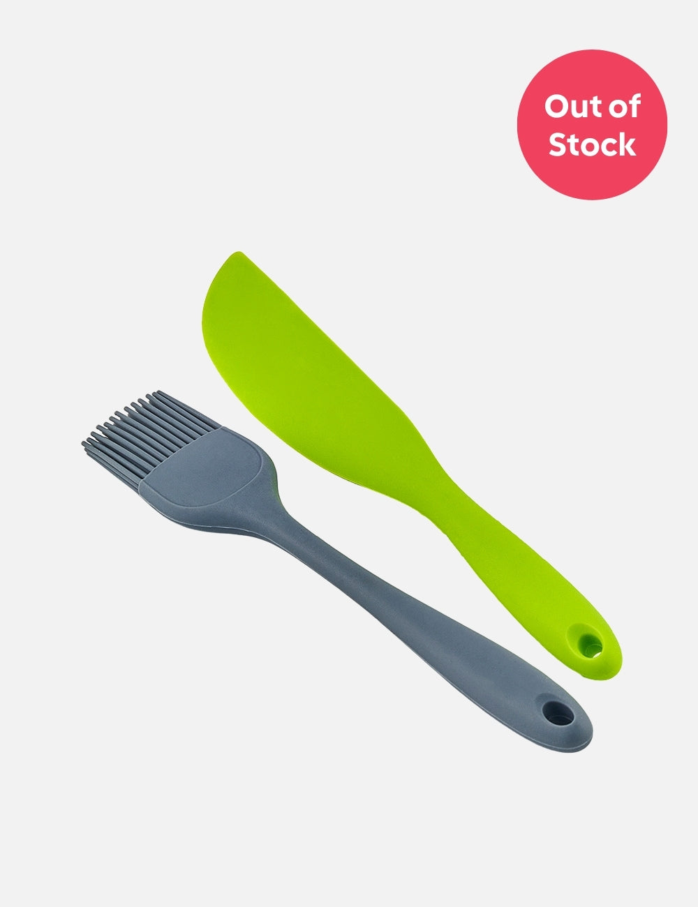 Ensemble spatule et pinceau en silicone